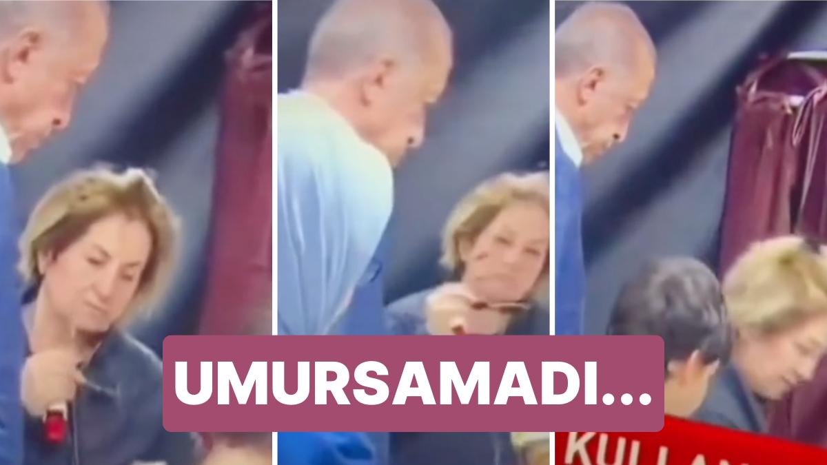 Cumhurbaşkanı Erdoğan'a Karşı Umursamaz Tavır Sergileyen Kadın: Seçimden Çıktı ve Devam Etti!