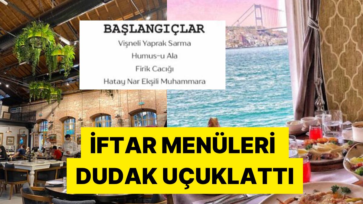 İstanbul'da Bazı Mekanların İftar Menüsü Fiyatları
