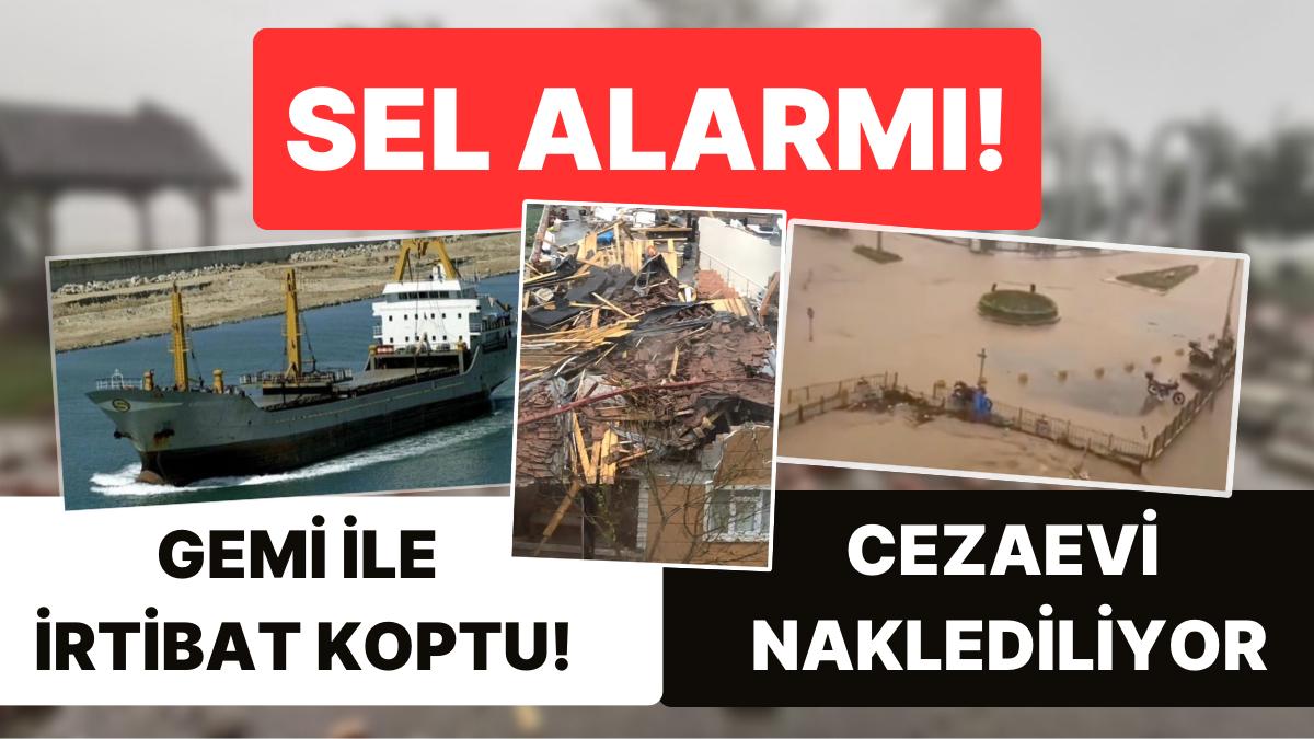 Zonguldak'ta Yağış Alarmı! Bir Gemiyle Bağlantı Koptu, Cezaevi Naklediliyor!