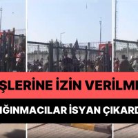 Kapıkule Sınır Kapısı'nda Sığınmacı İsyanı: Polis Havaya Ateş Açtı!