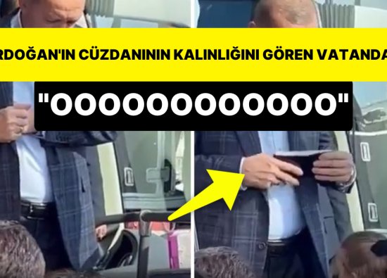 Cumhurbaşkanı Erdoğan'ın cüzdanına bakınca şaşıran vatandaş: 'Ooo!'