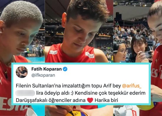 Filenin Sultanları'nın İmzaladığı Voleybol Topu Darüşşafaka'ya Bağışlanmak Üzere Rekor Fiyata Satıldı!
