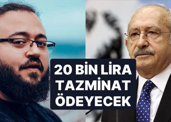 Kılıçdaroğlu, Jahrein'e Açtığı Tazminat Davasını Kazandı: 20 Bin Lira Tazminat Ödeyecek