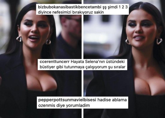Selena Gomez'in Meme Dekolteli Paris Fotoğrafları Sosyal Medyayı Salladı