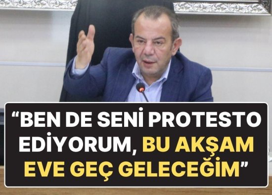 Tanju Özcan'dan Belediyeye Karşı Eylemlere Katılan Eşine: “Ben de Seni Protesto Ediyorum Eve Geç Geleceğim