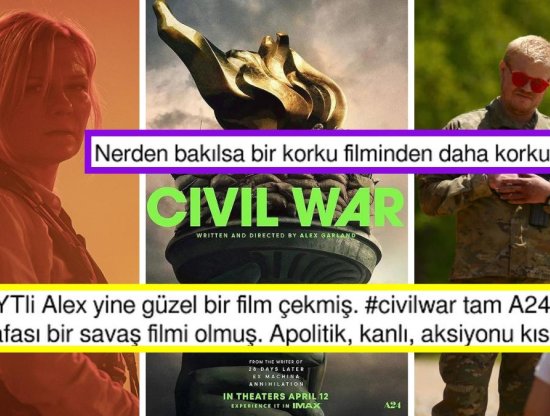 ABD'nin İç Savaşa Sürüklendiği A24 Yapımı 'Civil War' Filmini İzleyenlerden Gelen Tepkiler