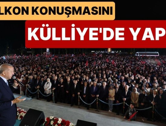 Cumhurbaşkanı Erdoğan Külliye'de Balkon Konuşması: Kimseye Kırgın Küskün Değiliz