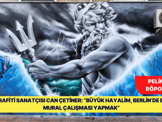 İzmir Sokaklarını Sanatla Güzelleştiren Sprey Ustası Can Çetiner: 'Berlin'de Bir Çalışma Yapmak İsterim'