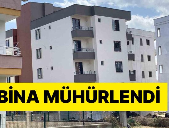 Skandal Olay! Yeni Yapılan Bina Yan Yattı: Belediye Ekipleri Tarafından Bina Mühürlendi