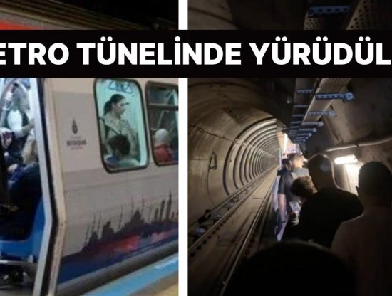 Sosyal Medyada Gündem Olan Anlar: İnsanlar Metro Tünelinde Yürüdüler