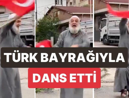 Türkçe Bilmeyen Yabancı Uyruklu Adam, Türk Bayrağıyla Seçim Sonuçlarını Kutladı
