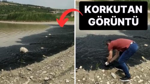 Bursa'da Boğazköy Barajı'nın Yüzeyi Siyah Tabaka ile Kaplandı: Endişe Verici Görüntüler!